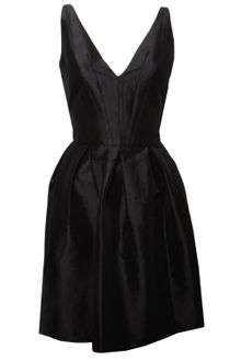 Z Spoke by Zac Posen Pre Collection Taffeta Dress Black - Lyst