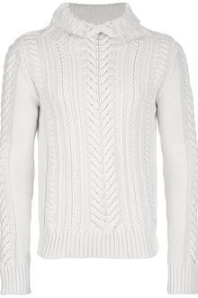 Balmain Chunky Knit Sweater - Lyst