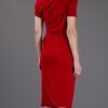 Giambattista Valli Fitted Dress in Red - Lyst