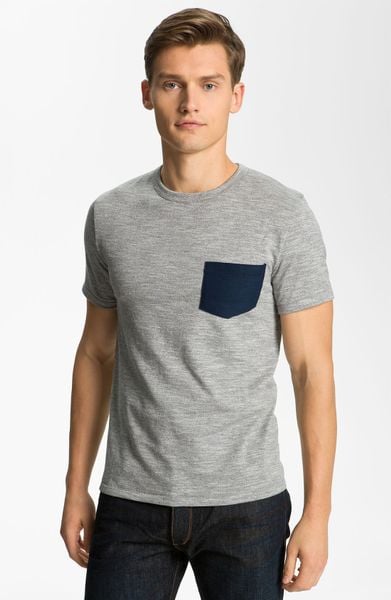 Rag & Bone Pocket Crewneck Tshirt in Gray for Men (medium grey) - Lyst