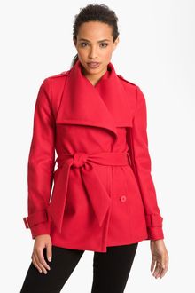 Ted Baker Wing Collar Wrap Coat - Lyst