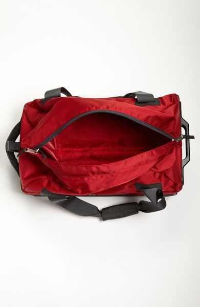 north face red duffel bag