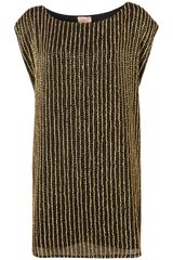 Topshop Bugle Bead Shift Dress By Dress Up Topshop