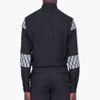 Yves Saint Laurent Black Razor Print Pleated Shirt in Black for Men - Lyst