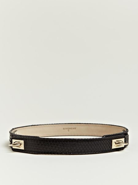 Givenchy Givenchy Womens Python Leather Waist Belt in Black - Lyst