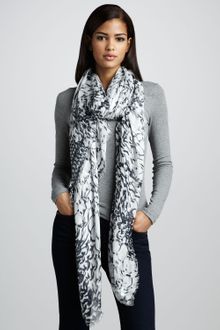 Thakoon Animal Print Scarf - Lyst