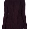 Alexander Mcqueen Chunkyknit Cardigan in Purple (aubergine) - Lyst