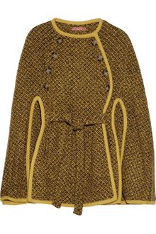 Alice + Olivia Double Breasted Wool Blend Cape - Lyst