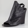 Balenciaga Cracked Lambskin Glove Wedge in Black - Lyst