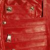 Balmain Quilted Panel Leather Skinny Pants in Red - Lyst