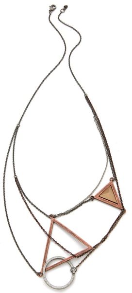 Cheap Monday Geometry Necklace - Lyst