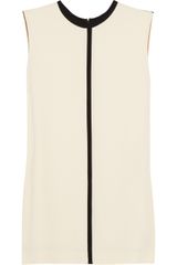 Chloé Contrastpiping Crepe Top