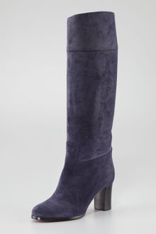 Christian Louboutin Dartata Suede Knee Boot - Lyst