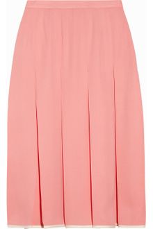 Jill Stuart Gabriella Pleated Silk Crepe Skirt - Lyst