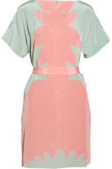 Jill Stuart Adrian Paneled Silk Dress - Lyst