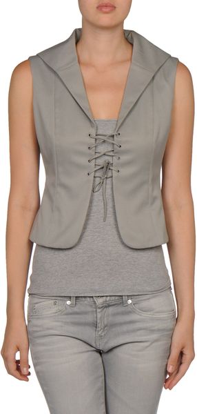 Miu Miu Blazer in Gray (grey) - Lyst