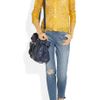 Miu Miu Bow Leather Tote in Blue (navy) - Lyst