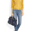 Miu Miu Bow Leather Tote in Blue (navy) - Lyst