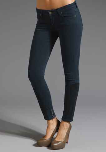 Paige Colorblock Saddle Patch Denim - Lyst