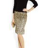 Zac Posen Metallic Brocade Pencil Skirt in Gold - Lyst