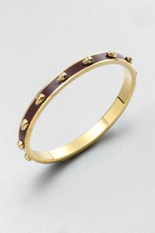 Alexander McQueen Skull Enamel Bracelet - Lyst