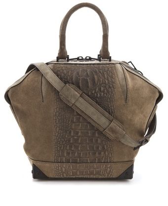 Alexander Wang Emile Suede Satchel - Lyst