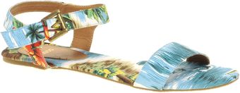 Asos Asos Field Trip Canvas Two Part Gladiator Sandals - Lyst