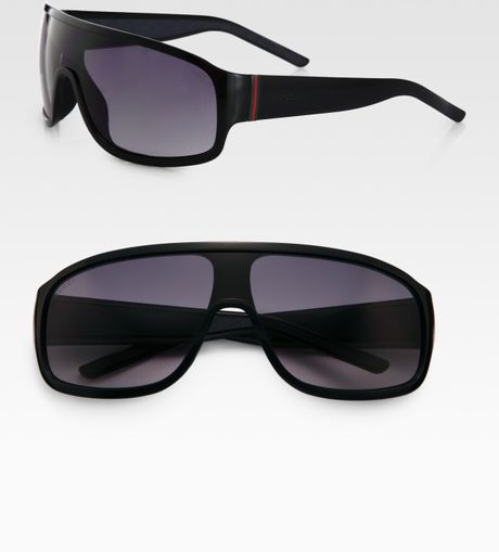 Gucci Navigator Sunglasses In Black For Men Lyst