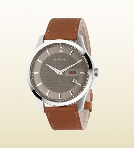 Gucci Gtimeless Collection Slim Version in Brown for Men (steel) - Lyst