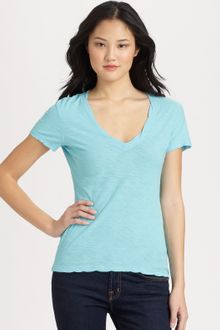James Perse Vneck Tee - Lyst