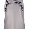 Lanvin Ruffle Vest Top in Gray (champagne) - Lyst