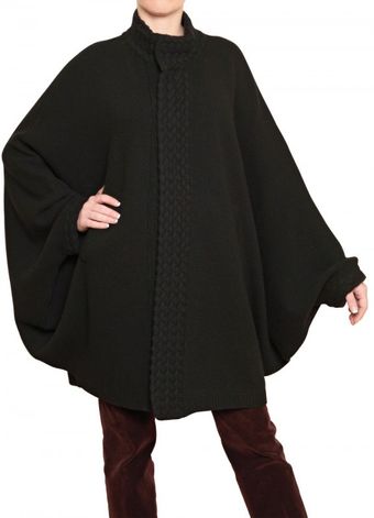 Laura G Knitted Cape - Lyst