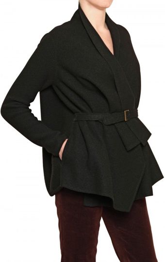 Laura G Wool Cloth Wrap Jacket - Lyst