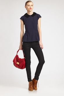 Marc By Marc Jacobs Wallis Peplum Top - Lyst