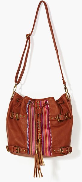 Nasty Gal Puebla Bucket Bag in Brown - Lyst