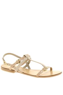 Oasis Snake Print Flat Sandals - Lyst