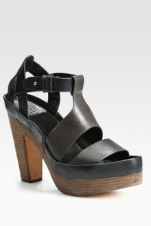 Rag & Bone Stearn Leather Platform Sandals - Lyst