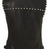 Topshop Sleeveless Studded Biker in Black - Lyst