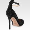 Valentino Runway Crystalcoated Ankle Strap Pumps in Black - Lyst
