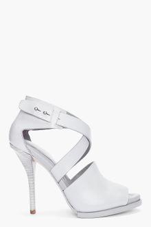 Alexander Wang Grey Delphine Oyster Heels - Lyst