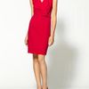Calvin Klein Sleeveless Dress with Detail in Red - Lyst
