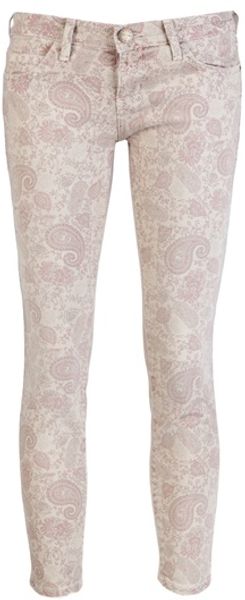 Current/Elliott Stilette Khaki Jeans - Lyst