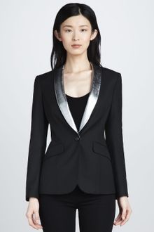 Elizabeth And James Rex Metallictrim Blazer - Lyst