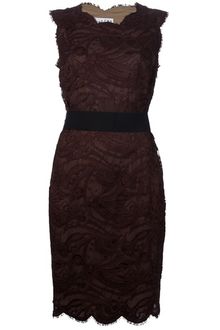 Emilio Pucci Scallop Trimmed Lace Dress - Lyst