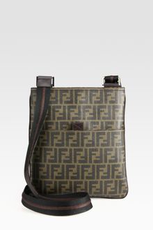 Fendi Zucca Small Messenger Bag - Lyst