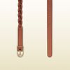 Gucci Braided Belt with Spur Buckle in Brown (gold) - Lyst
