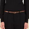 Gucci Braided Belt with Spur Buckle in Brown (gold) - Lyst