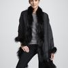 Gucci Foxtrimmed Gg Stole in Black (one size) - Lyst