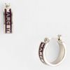 Marc By Marc Jacobs Classic Marc Hoop Earrings in Purple (dark magenta/ silver) - Lyst