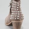 Ash Nevada Studded Bootie in Beige - Lyst